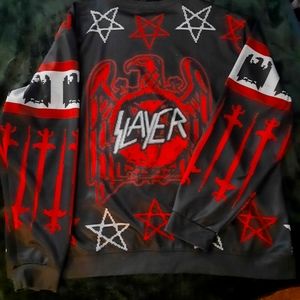 Slayer 3d print ugly x-mas sweater XXXL